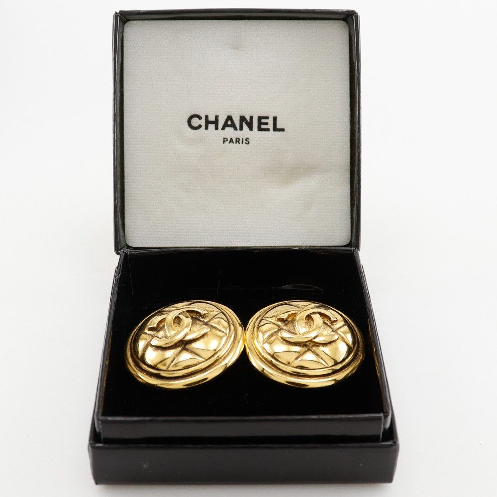 Chanel Chanel Chanel Coco Mark Matelasse Earrings Metal Earrings DUTY FREE for USA Size ONE SIZE - 10 Thumbnail