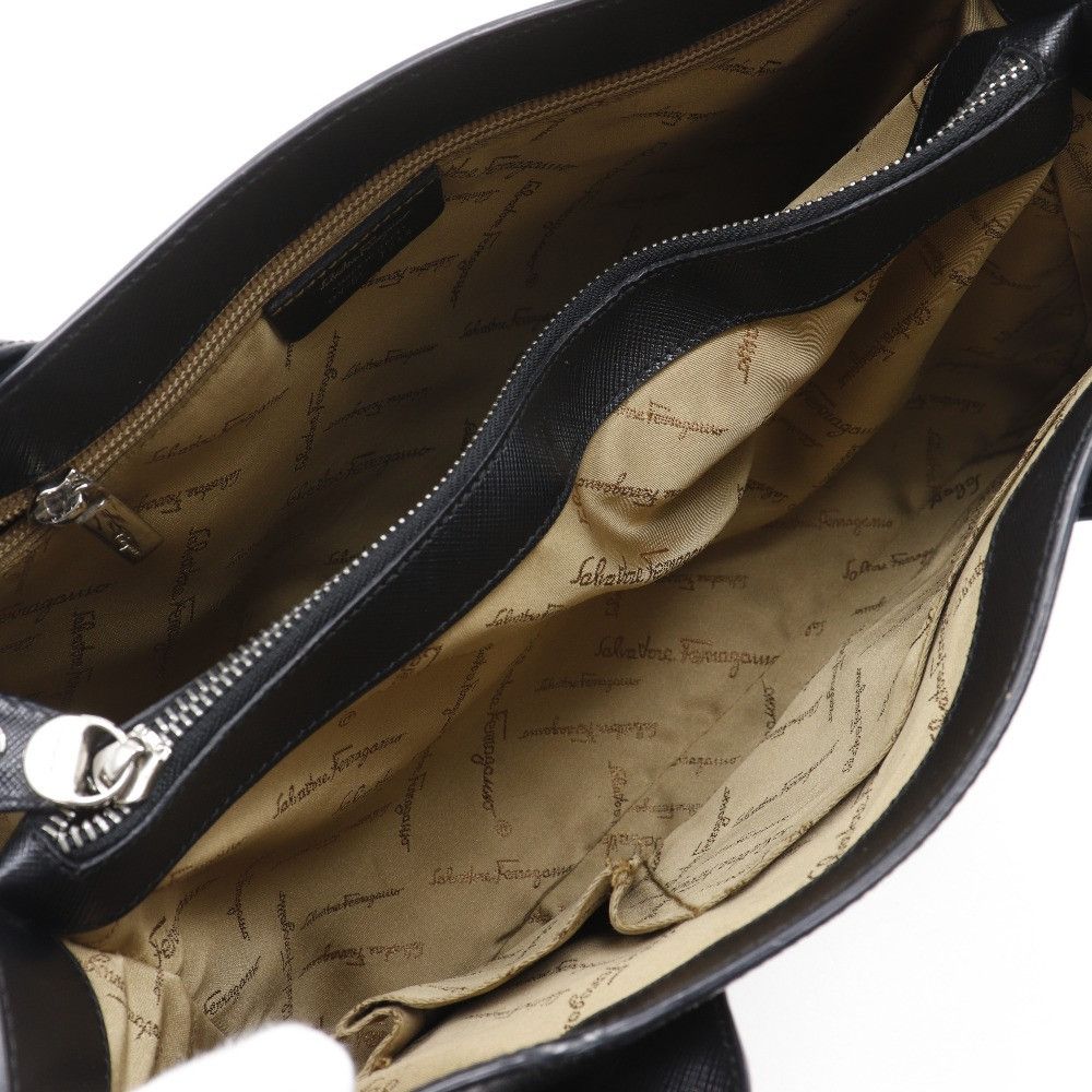 Salvatore Ferragamo Salvatore Ferragamo Salvatore Ferragamo Gancini Saffiano Handbag Leather Handbag DY-21 7814 DUTY FREE for USA Size ONE SIZE - 5 Thumbnail