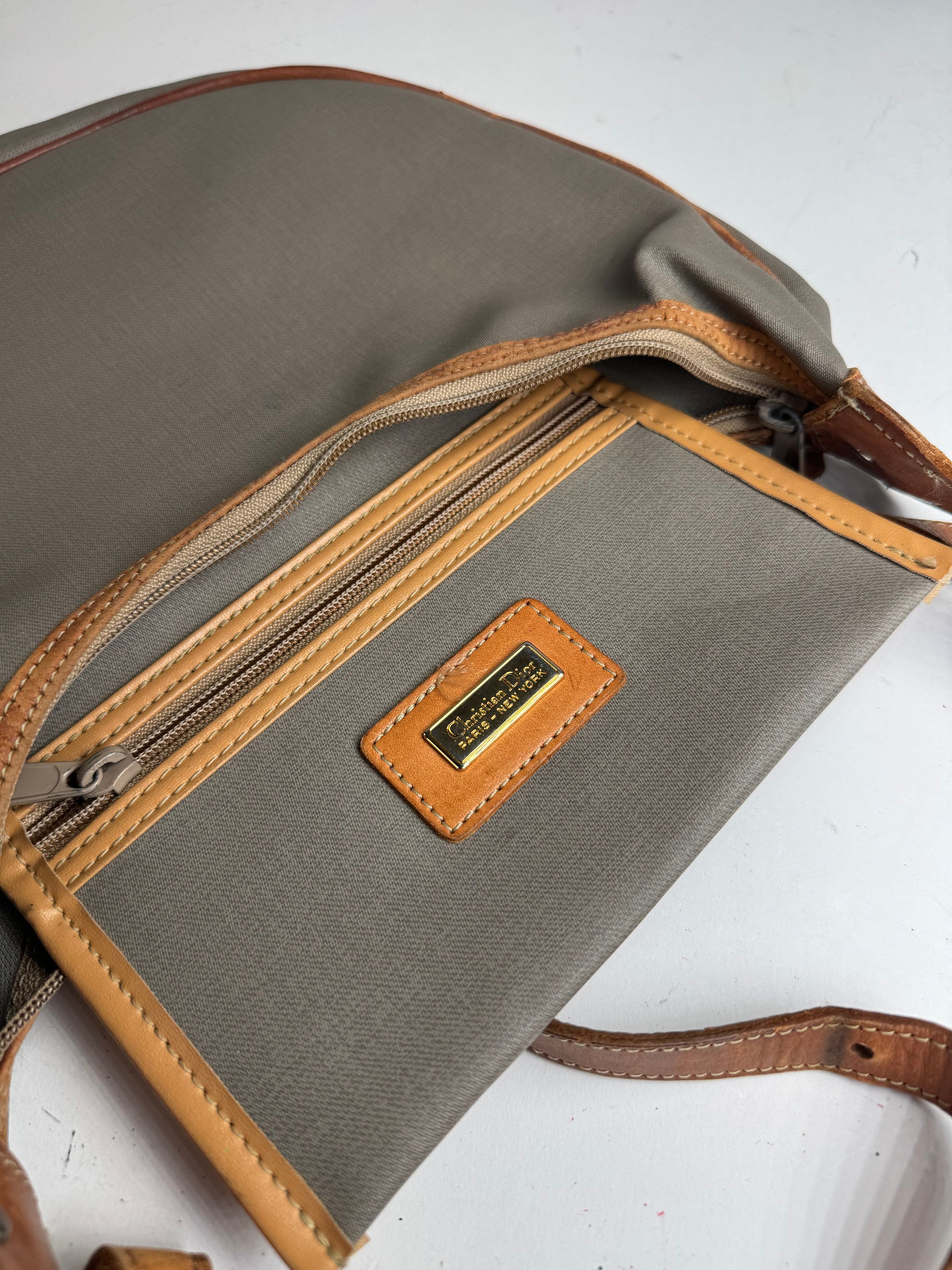 Vintage 2-Way Bag Grey Brown