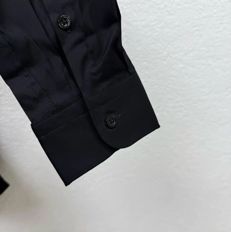 Moschino Moschino Black Long Sleeve Men's Shirt 0089 Size US L / EU 52-54 / 3 - 6 Thumbnail