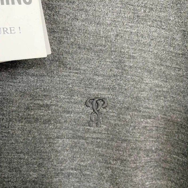 Moschino Moschino Men's Dark Gray Wool Pullover Sweater 0089 Size US S / EU 44-46 / 1 - 3 Thumbnail