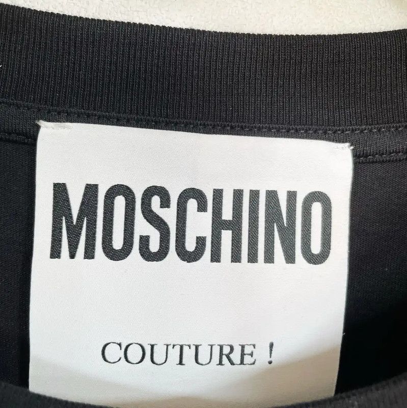 Moschino Moschino Black Cotton Short Sleeve T-Shirt 0089 Size US M / EU 48-50 / 2 - 4 Thumbnail