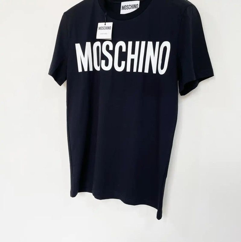 Moschino Moschino Black Cotton Short Sleeve T-Shirt 0089 Size US M / EU 48-50 / 2 - 3 Thumbnail