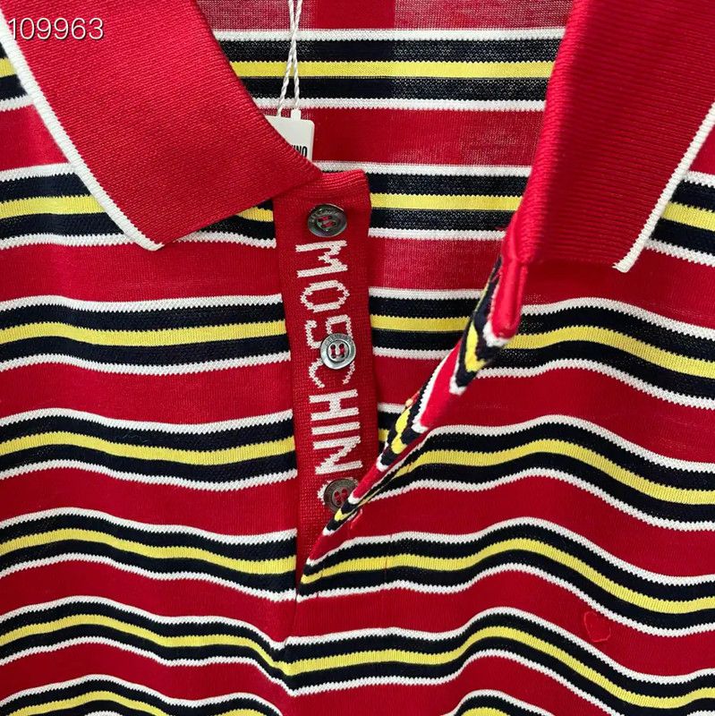 Moschino Moschino Men's Striped Polo Shirt 0089 Size US M / EU 48-50 / 2 - 3 Thumbnail