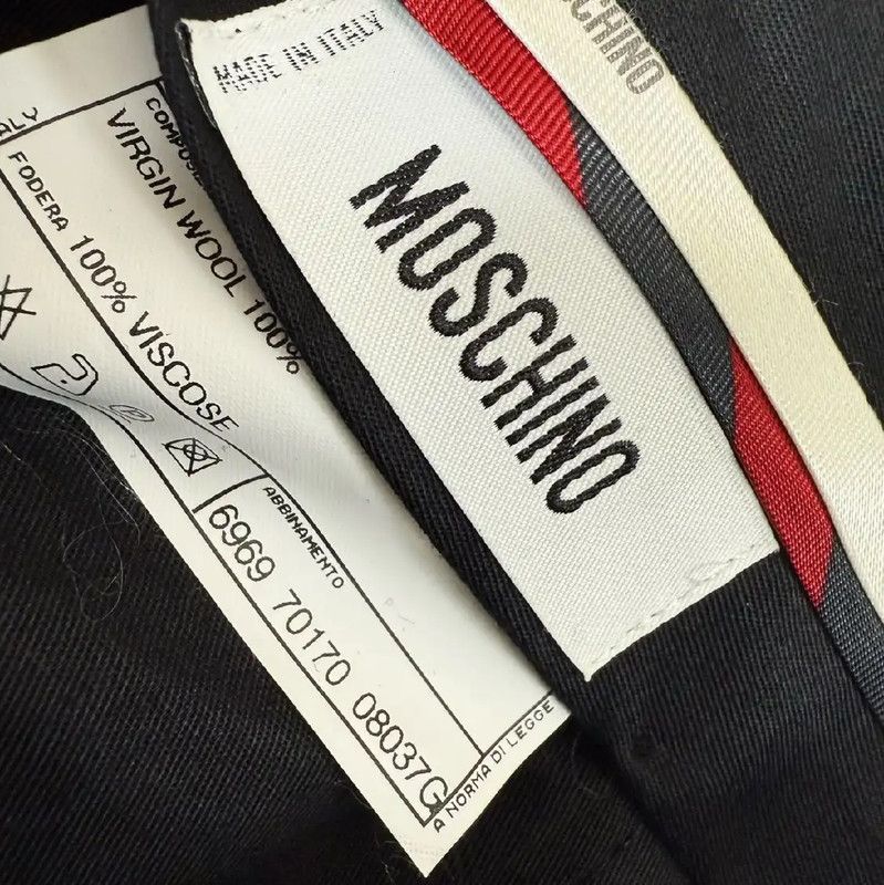 Moschino Moschino Black Wool Casual Pants for Men 0089 Size US 40 / EU 56 - 6 Thumbnail
