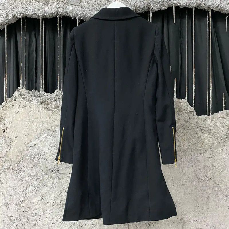 Moschino Moschino Black Long Coat for Men 0089 Size US M / EU 48-50 / 2 - 2 Thumbnail
