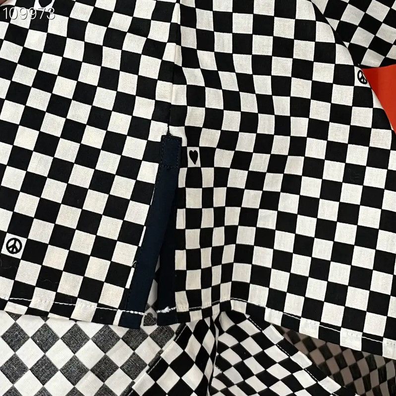 Moschino Moschino Checkered Pattern Cotton Shirt for Men 0089 Size US L / EU 52-54 / 3 - 4 Thumbnail