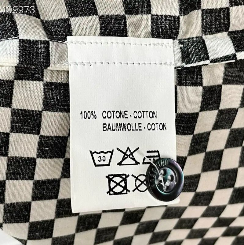 Moschino Moschino Checkered Pattern Cotton Shirt for Men 0089 Size US L / EU 52-54 / 3 - 5 Thumbnail