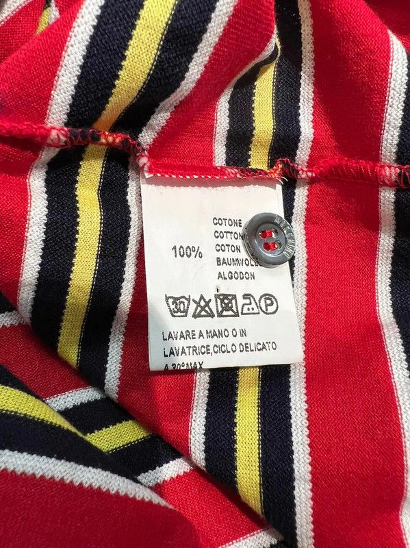 Moschino Moschino Multicolor Striped Summer Polo 0089 Size US M / EU 48-50 / 2 - 6 Thumbnail