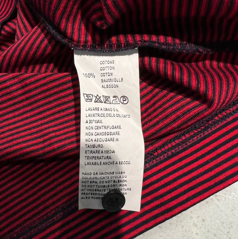 Moschino Moschino Men's Summer Striped Polo Shirt 0089 Size US M / EU 48-50 / 2 - 2 Thumbnail