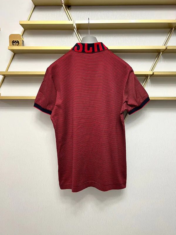 Moschino Moschino Red Summer Cotton Polo Shirt 0089 Size US L / EU 52-54 / 3 - 4 Thumbnail