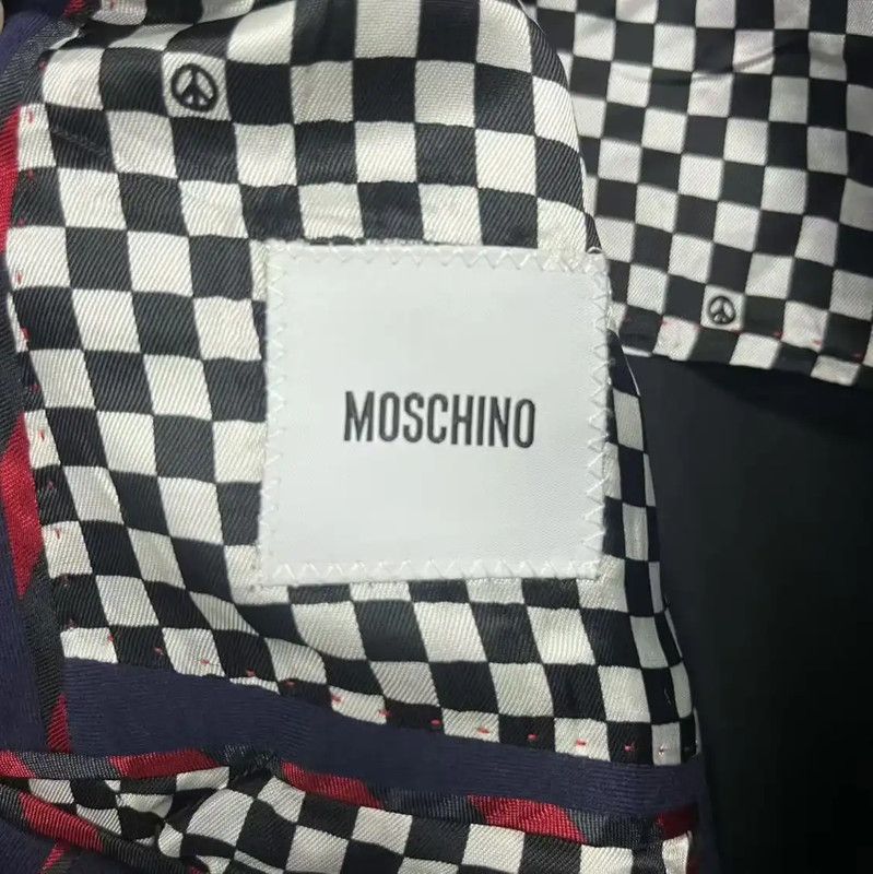 Moschino Moschino Men's Blue Cotton Blazer 0089 Size US XL / EU 56 / 4 - 2 Thumbnail