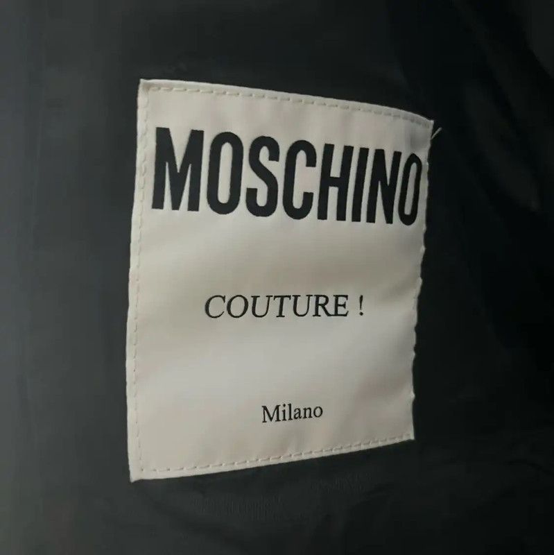 Moschino Moschino Black Cotton Men's Jacket 0089 Size US XL / EU 56 / 4 - 2 Thumbnail