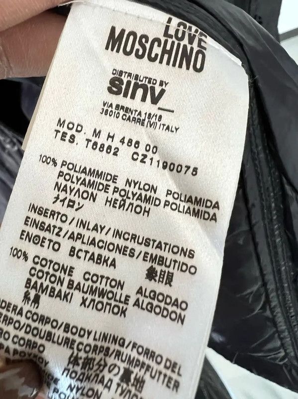 Moschino Moschino Black Quilted Men's Down Jacket 0089 Size US M / EU 48-50 / 2 - 6 Thumbnail