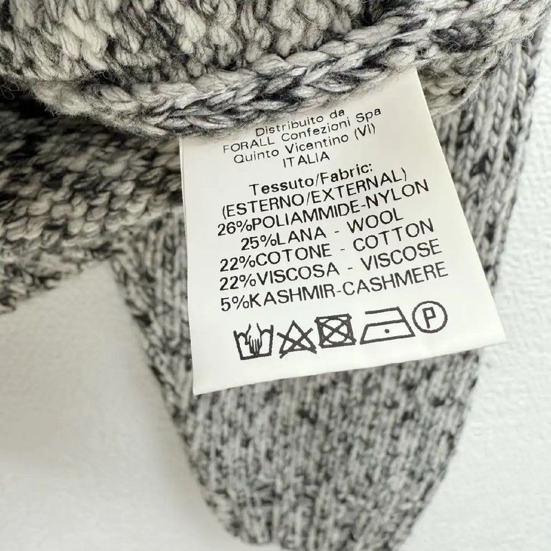 Moschino Moschino Gray Wool Blend Men's Sweater 0089 Size US L / EU 52-54 / 3 - 6 Thumbnail
