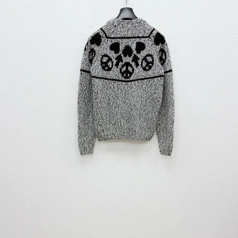Moschino Moschino Gray Wool Blend Men's Sweater 0089 Size US L / EU 52-54 / 3 - 4 Thumbnail