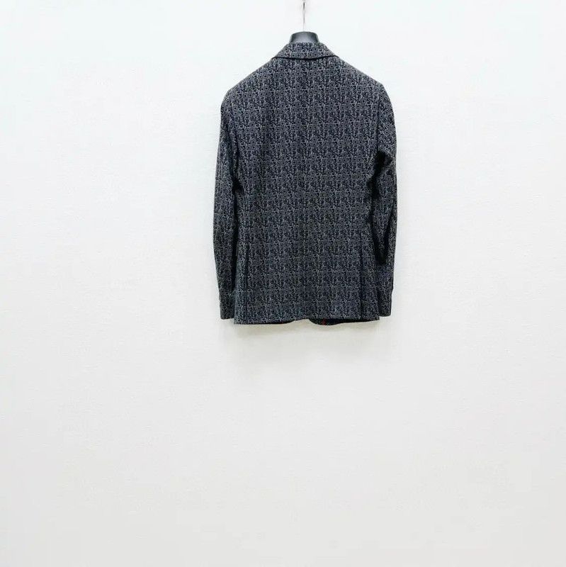 Moschino Moschino Gray Wool Long Sleeve Jacket 0089 Size US L / EU 52-54 / 3 - 2 Thumbnail
