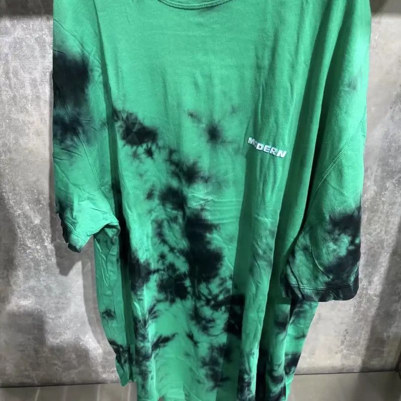 Off-White Off-White Green Tie-Dye Cotton T-Shirt 0089 Size US L / EU 52-54 / 3 - 4 Thumbnail