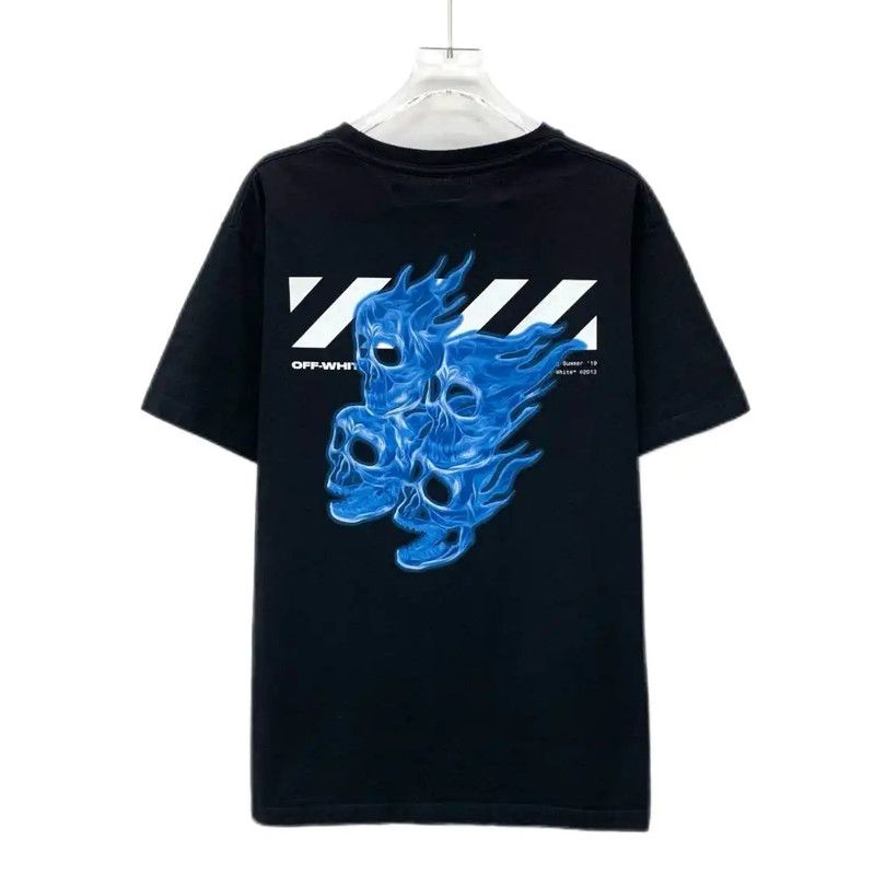 Off-White Off-White Black Cotton Short Sleeve T-Shirt 0089 Size US XL / EU 56 / 4 - 3 Thumbnail