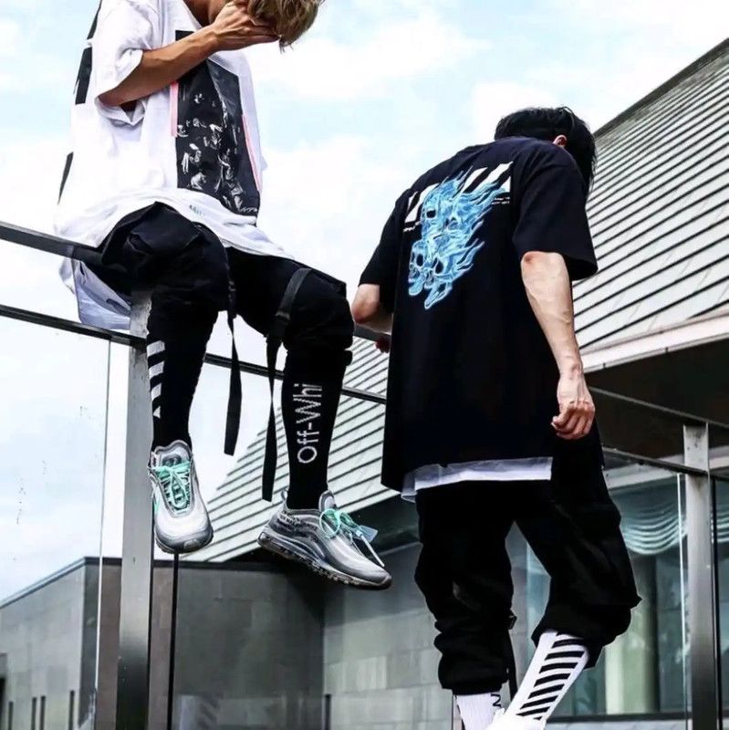 Off-White Off-White Black Cotton Short Sleeve T-Shirt 0089 Size US XL / EU 56 / 4 - 2 Thumbnail