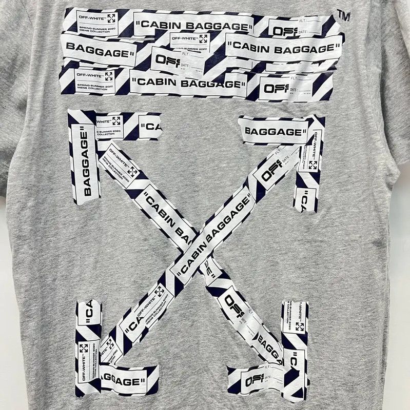 Off-White Off-White Gray Cotton Men's T-Shirt 0089 Size US L / EU 52-54 / 3 - 4 Thumbnail