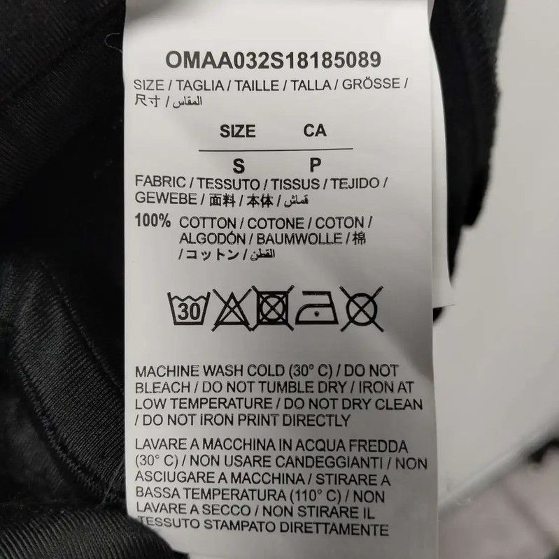 Off-White Off-White Black Cotton Lettered T-Shirt for Men 0089 Size US S / EU 44-46 / 1 - 5 Thumbnail