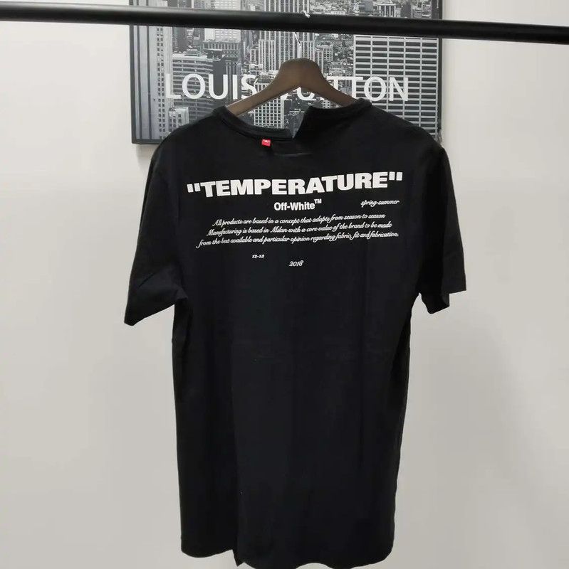 Off-White Off-White Black Cotton Lettered T-Shirt for Men 0089 Size US S / EU 44-46 / 1 - 2 Thumbnail