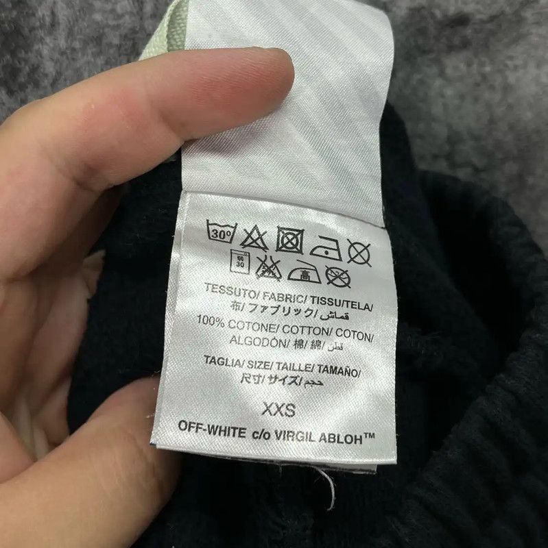Off-White Off-White Black Cotton Men's Shorts 0089 Size US 30 / EU 46 - 6 Thumbnail