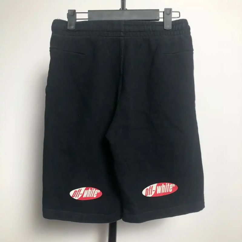 Off-White Off-White Black Cotton Men's Summer Shorts 0089 Size US 27 - 2 Thumbnail