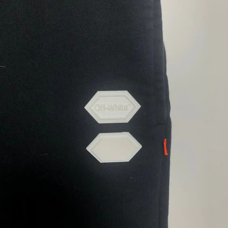 Off-White Off-White Black Cotton Men's Summer Shorts 0089 Size US 27 - 3 Thumbnail