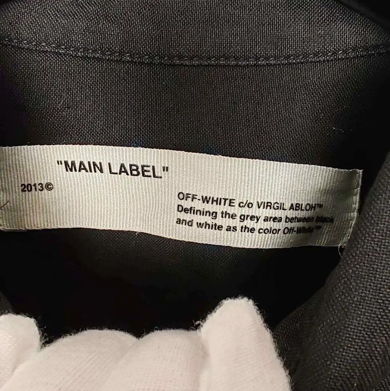 Off-White Off-White Black Cotton Long Sleeve Shirt 0089 Size US S / EU 44-46 / 1 - 3 Thumbnail