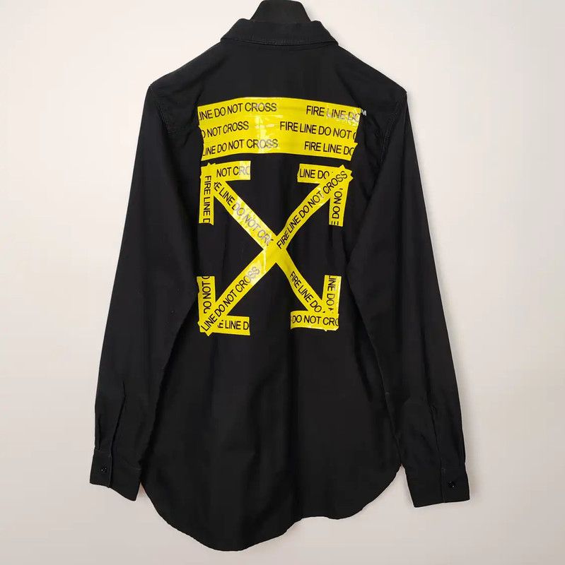 Off-White Off-White Black Cotton Long Sleeve Shirt 0089 Size US S / EU 44-46 / 1 - 2 Thumbnail