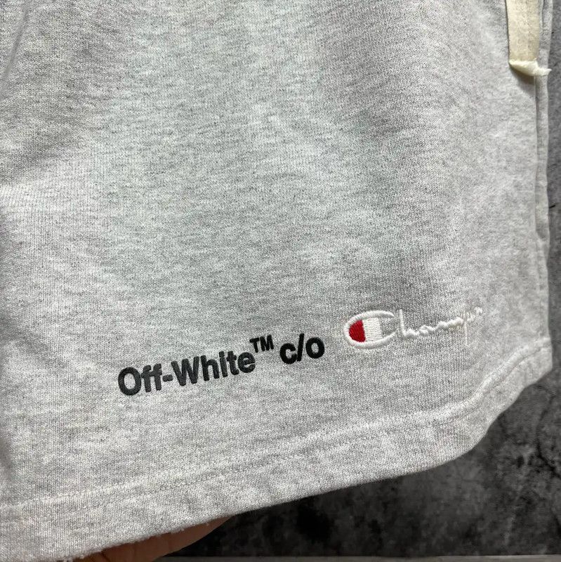 Off-White Off-White Gray Cotton Men's Shorts 0089 Size US 27 - 3 Thumbnail