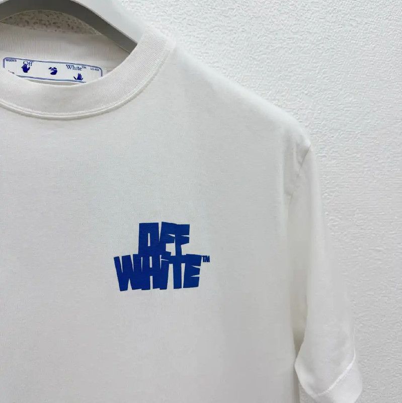 Off-White Off-White White Cotton Short Sleeve T-Shirt 0089 Size US L / EU 52-54 / 3 - 2 Thumbnail
