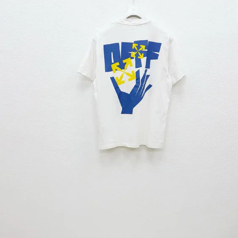 Off-White Off-White White Cotton Short Sleeve T-Shirt 0089 Size US L / EU 52-54 / 3 - 3 Thumbnail