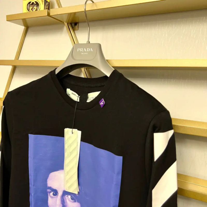 Off-White Off-White Black Long Sleeve Men's Top 0089 Size US S / EU 44-46 / 1 - 2 Thumbnail