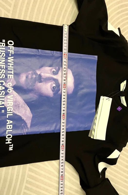 Off-White Off-White Black Long Sleeve Men's Top 0089 Size US S / EU 44-46 / 1 - 6 Thumbnail