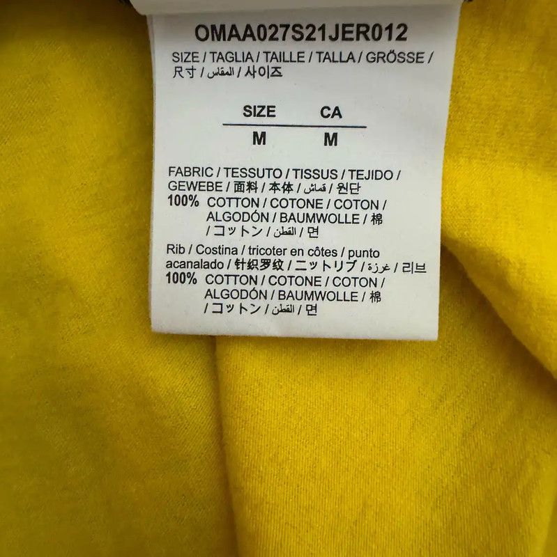 Off-White Off-White Men's Color Block Cotton T-Shirt 0089 Size US M / EU 48-50 / 2 - 5 Thumbnail