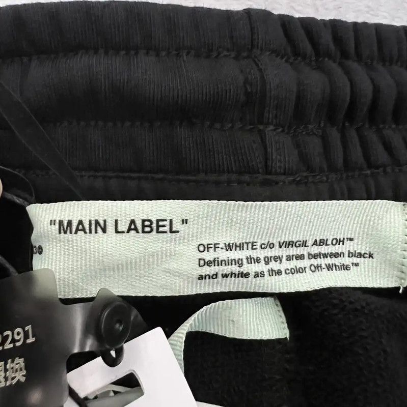 Off-White Off-White Black Cotton Men's Shorts 0089 Size US 32 / EU 48 - 3 Thumbnail