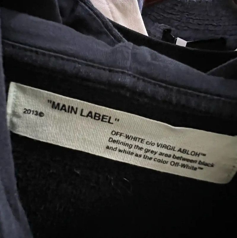 Off-White Off-White Black Cotton Hoodie with Floral Embroidery 0089 Size US XXS / EU 40 - 3 Thumbnail