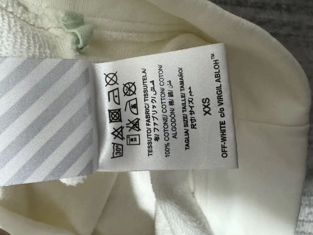 Off-White Off-White Floral Print Men's Sweatshirt 0089 Size US XXS / EU 40 - 4 Thumbnail