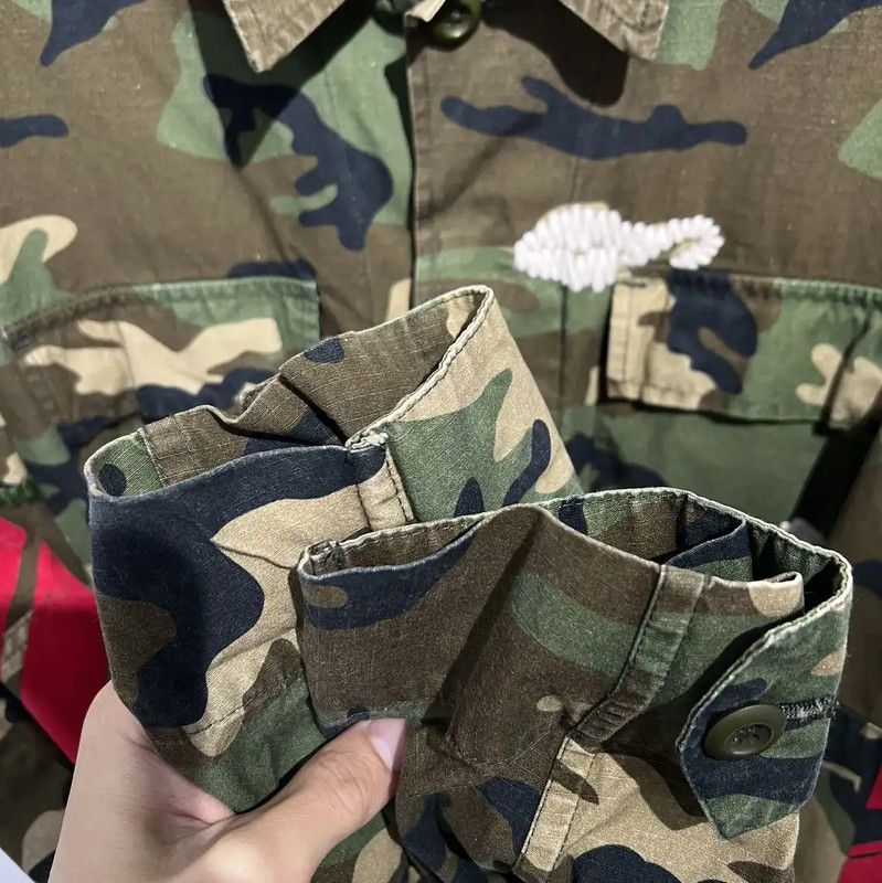 Off-White Off-White Green Camouflage Long Sleeve Shirt 0089 Size US S / EU 44-46 / 1 - 4 Thumbnail