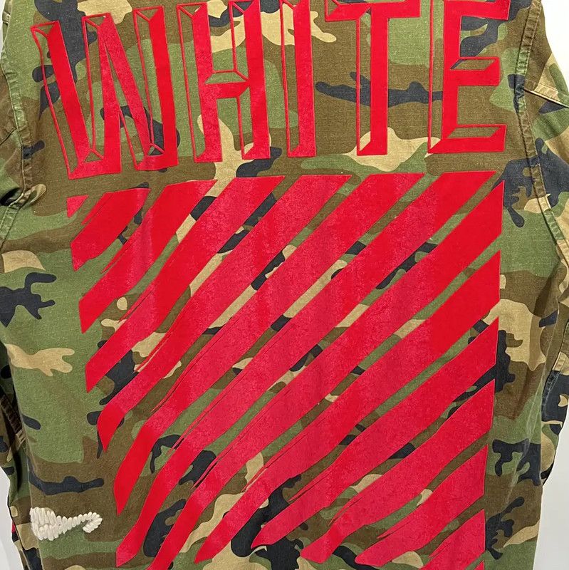 Off-White Off-White Green Camouflage Long Sleeve Shirt 0089 Size US S / EU 44-46 / 1 - 5 Thumbnail