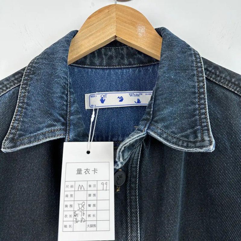 Off-White Off-White Men's Dark Blue Overshirt 0089 Size US M / EU 48-50 / 2 - 3 Thumbnail