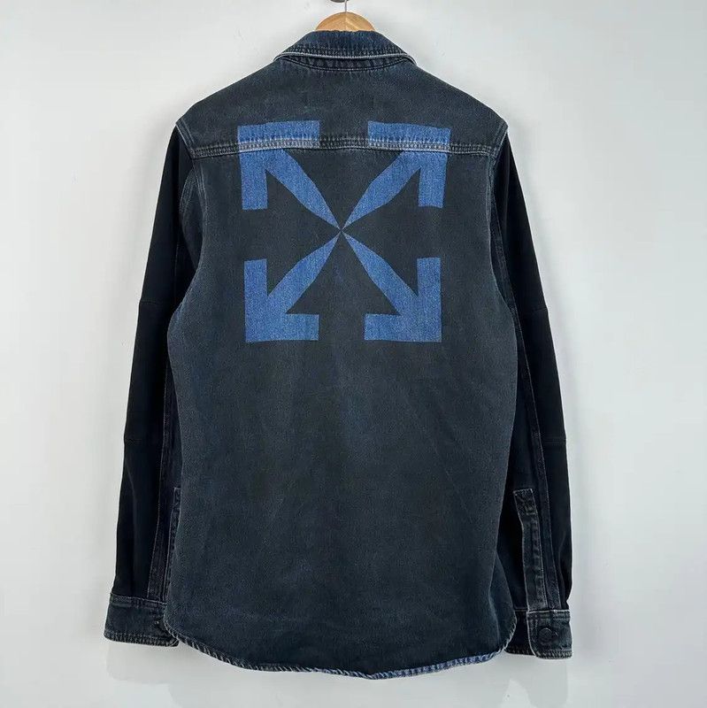 Off-White Off-White Men's Dark Blue Overshirt 0089 Size US M / EU 48-50 / 2 - 2 Thumbnail