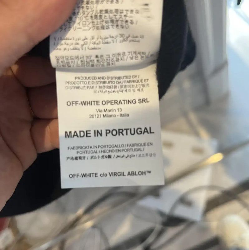 Off-White Off-White Black Long Sleeve Cotton Sweatshirt 0089 Size US S / EU 44-46 / 1 - 5 Thumbnail