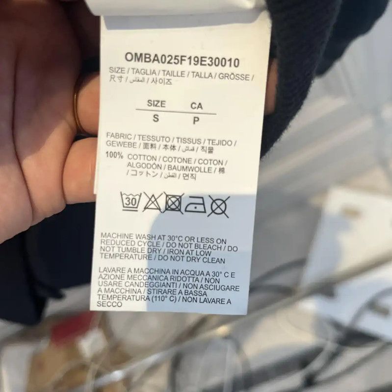 Off-White Off-White Black Long Sleeve Cotton Sweatshirt 0089 Size US S / EU 44-46 / 1 - 4 Thumbnail
