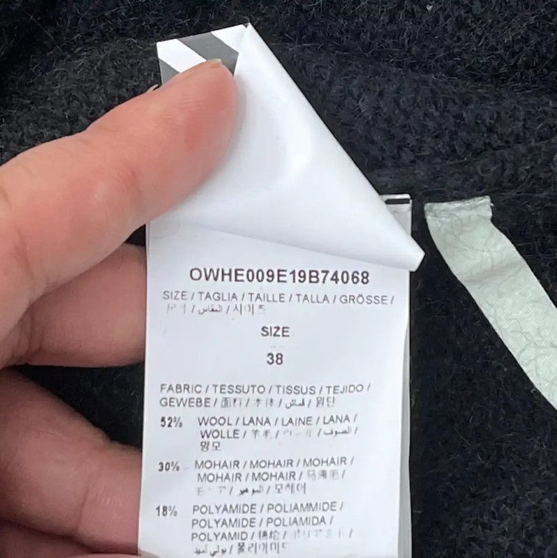 Off-White Off-White Men's Black Pullover Sweater 0089 Size US XS / EU 42 / 0 - 4 Thumbnail