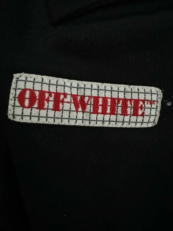 Off-White Off-White Black Cotton Logo Casual Pants 0089 Size US 26 / EU 42 - 5 Thumbnail