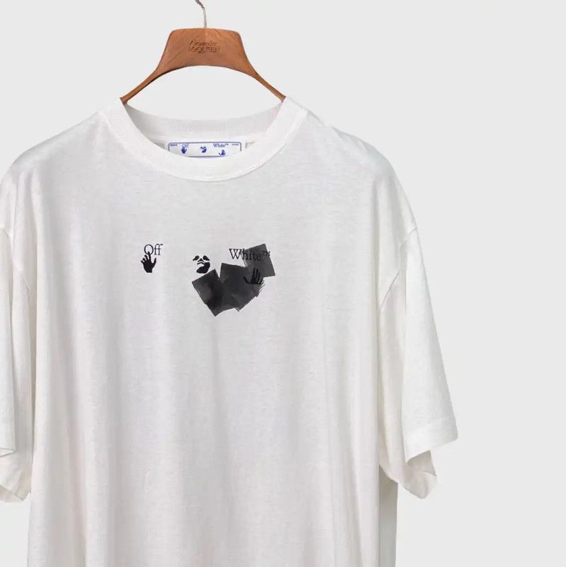 Off-White Off-White Men's Summer White Printed T-Shirt 0089 Size US M / EU 48-50 / 2 - 3 Thumbnail